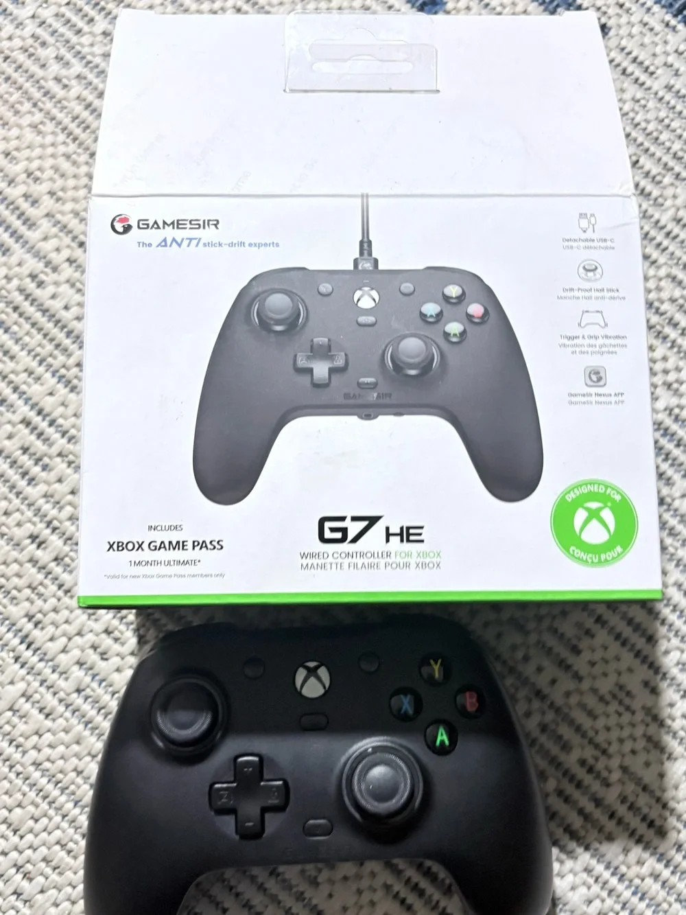 G7 HE Wired Xbox Controller - Black